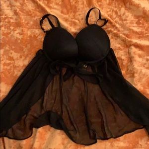 Victoria secret black lingerie top
